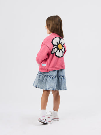 The Smurfs Flower Knit Cardigan