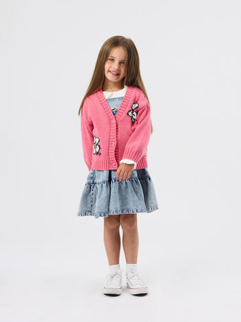 The Smurfs Flower Knit Cardigan