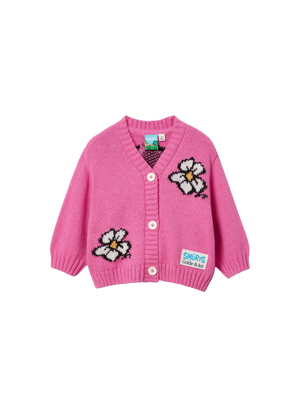 The Smurfs Flower Knit Cardigan