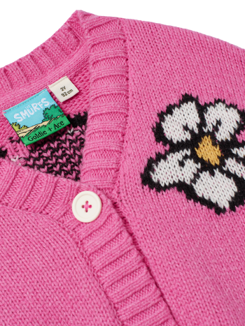 The Smurfs Flower Knit Cardigan