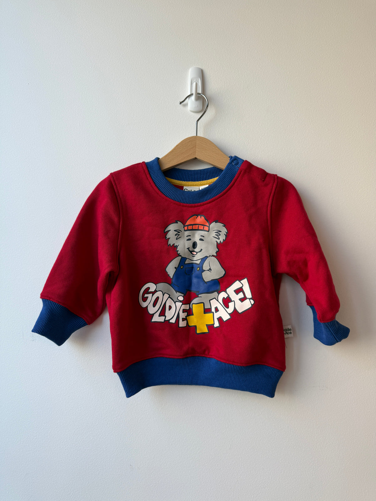 RED BUDDY SWEATER - 6-12M