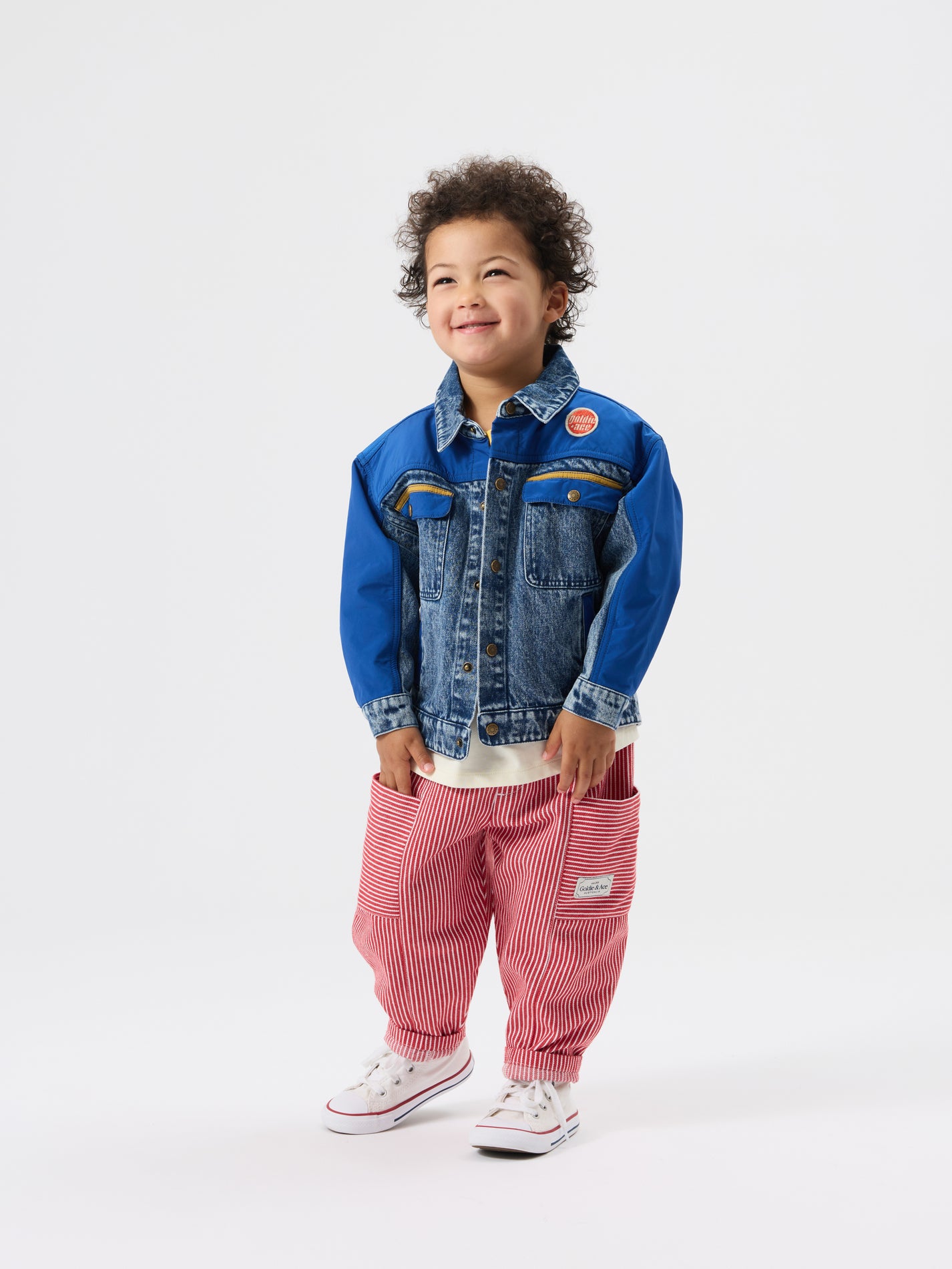 Twist Stripe Kit Pocket Pant Red