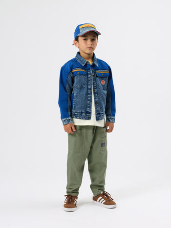 Colour Block Denim Set