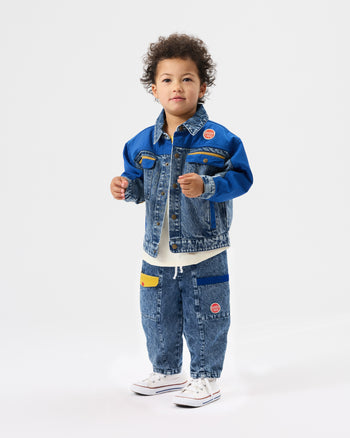 Kit Colour Block Denim Pocket Pant