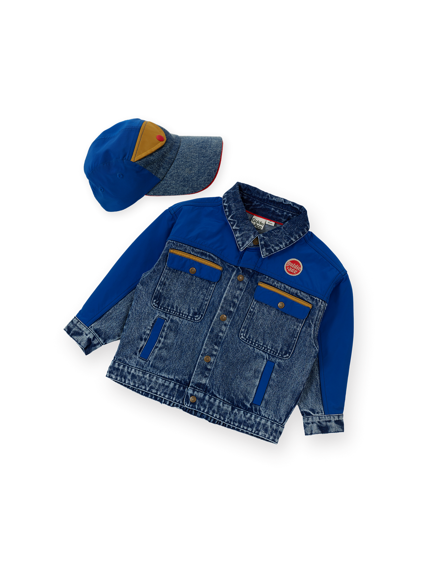 Colour Block Denim Set