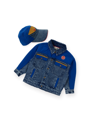 Colour Block Denim Set