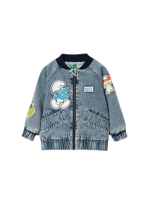 The Smurfs Badge Bomber Jacket