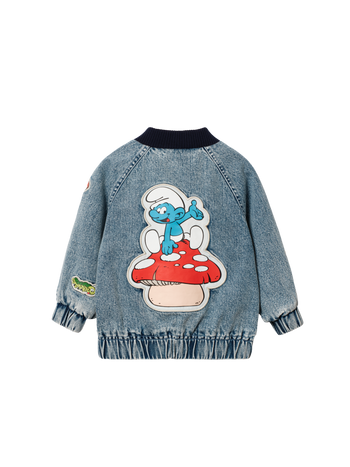 The Smurfs Badge Bomber Jacket