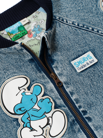 The Smurfs Badge Bomber Jacket