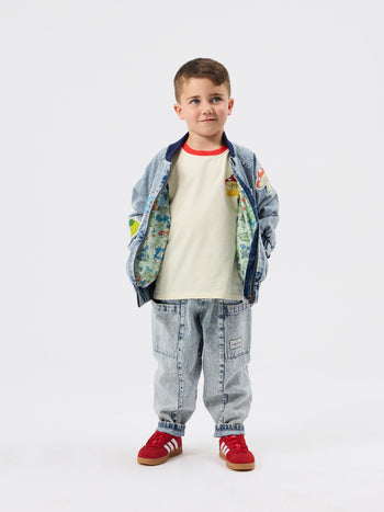 The Smurfs Badge Bomber Jacket