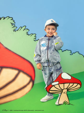 The Smurfs Badge Bomber Jacket