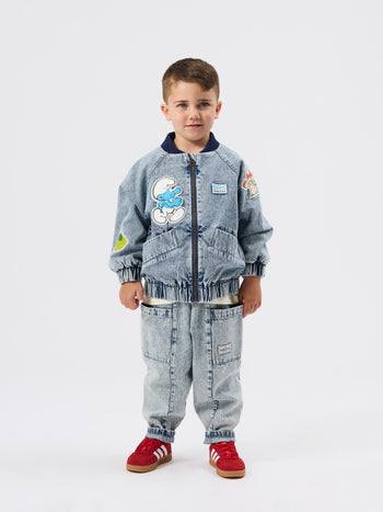 The Smurfs Badge Bomber Jacket