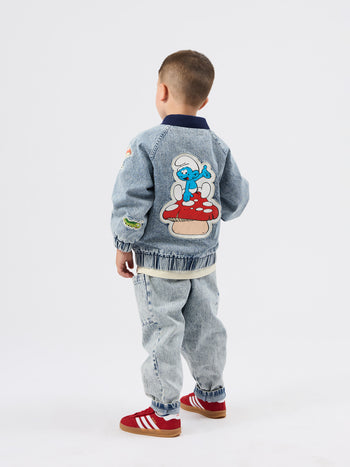 The Smurfs Badge Bomber Jacket