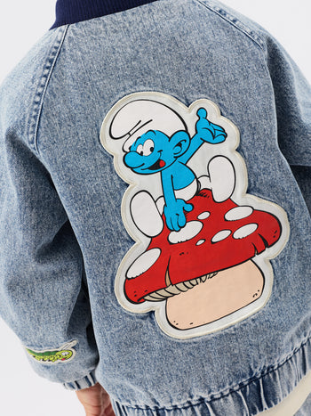 The Smurfs Badge Bomber Jacket