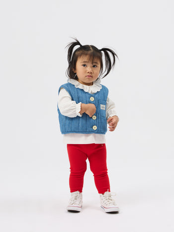 Bowie Rib Legging Red