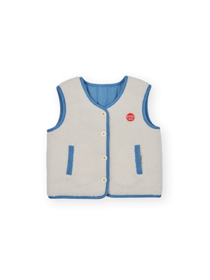 Reversible Chambray Button Vest