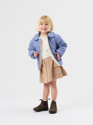 Wild Strawberry Gingham Padded Jacket