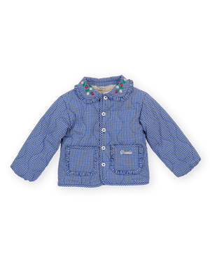 Wild Strawberry Gingham Padded Jacket