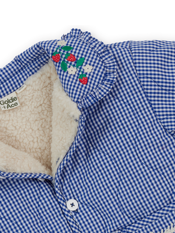 Wild Strawberry Gingham Padded Jacket