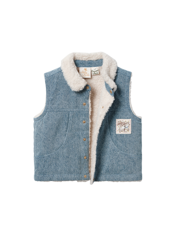 Shirley Barber Unicorn Denim Vest