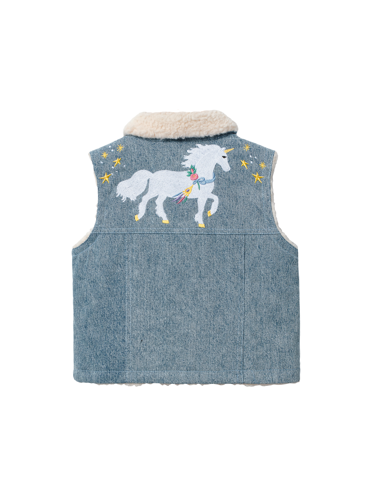 Shirley Barber Unicorn Denim Vest