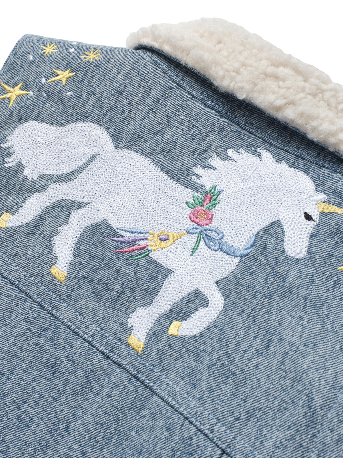 Shirley Barber Unicorn Denim Vest