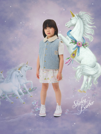 Shirley Barber Unicorn Denim Vest