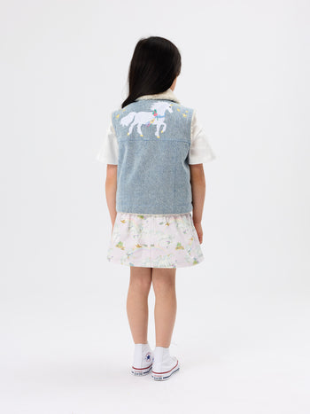 Shirley Barber Unicorn Denim Vest