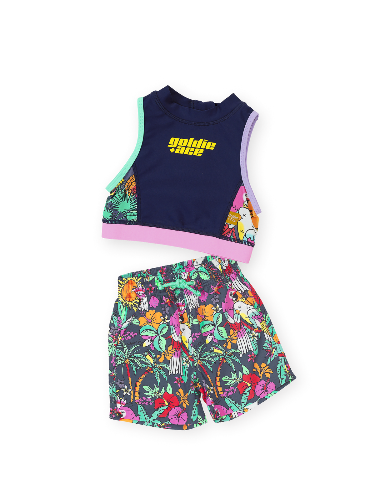 Paradise Swim Board Shorts Set