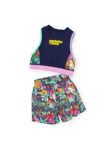 Paradise Swim Board Shorts Set