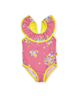 Floral Frill Collar Swimsuit