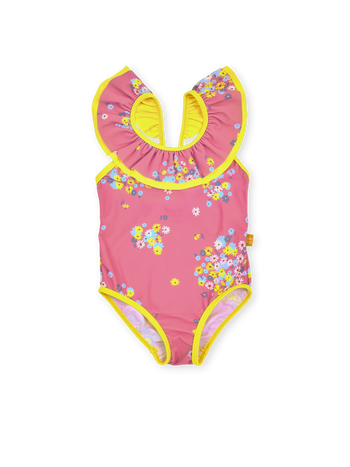 Floral Frill Collar Swimsuit