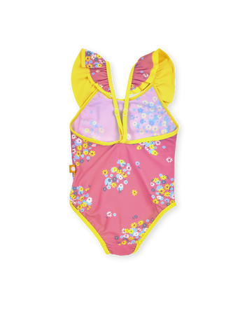 Floral Frill Collar Swimsuit
