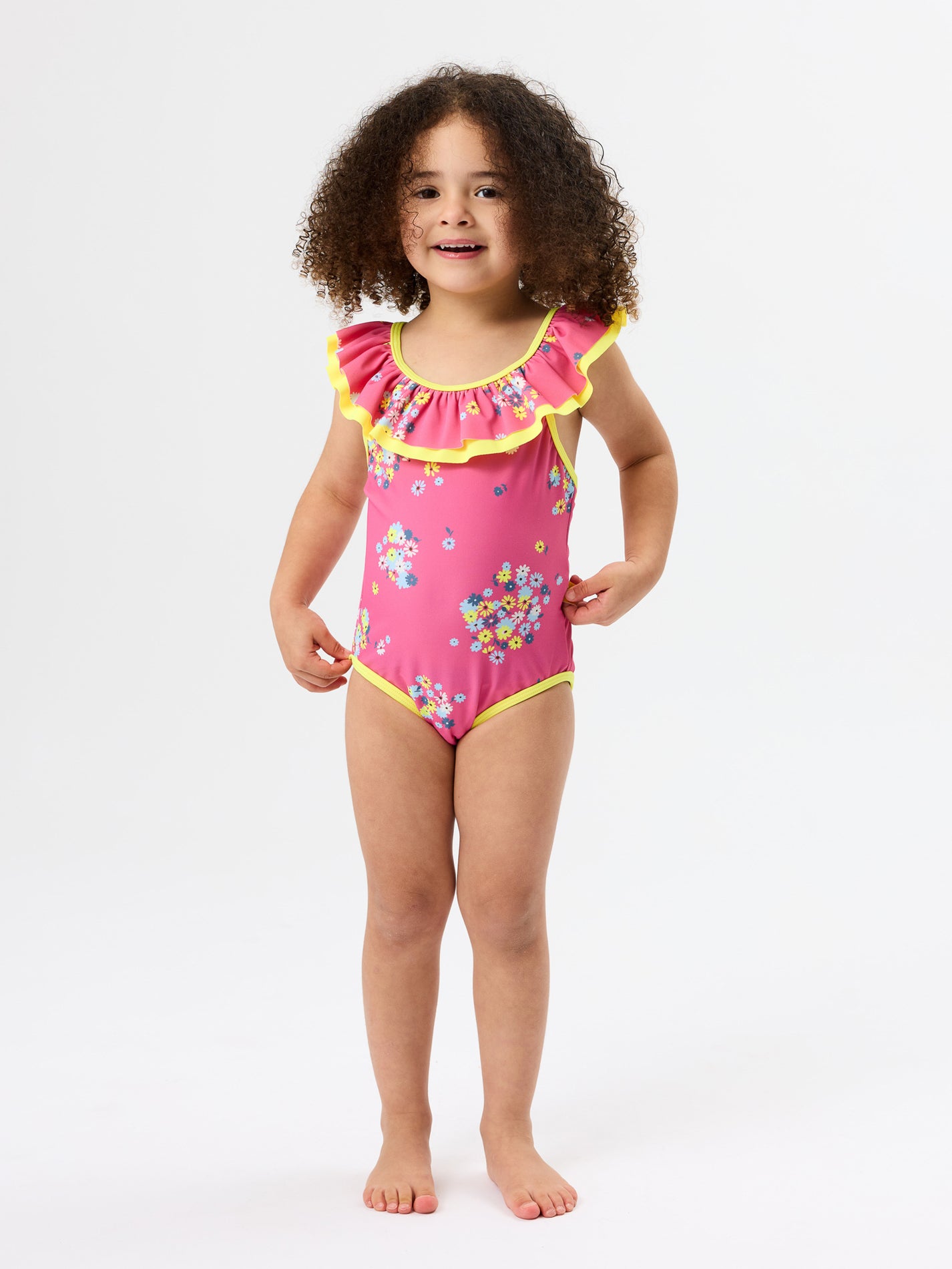 Floral Frill Collar Swimsuit