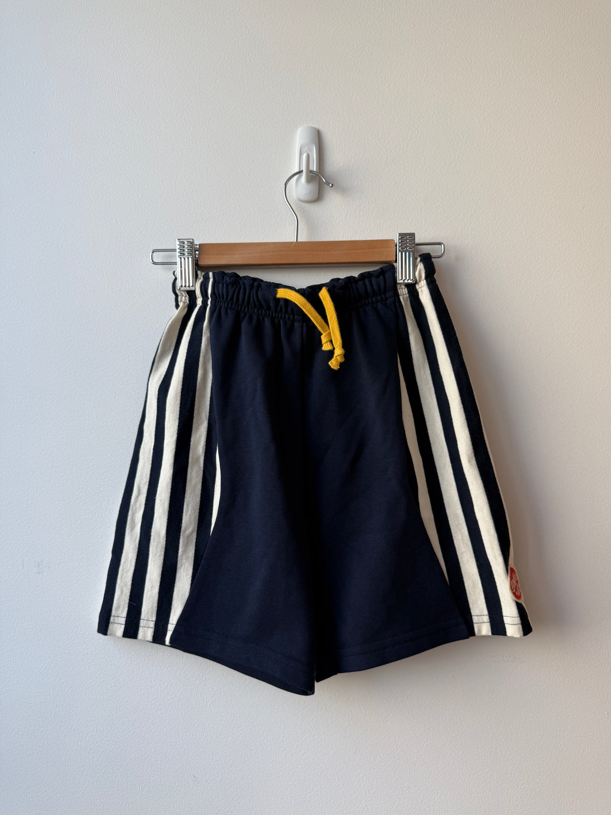 NAVY DIAMOND STRIPE SHORTS - 8Y