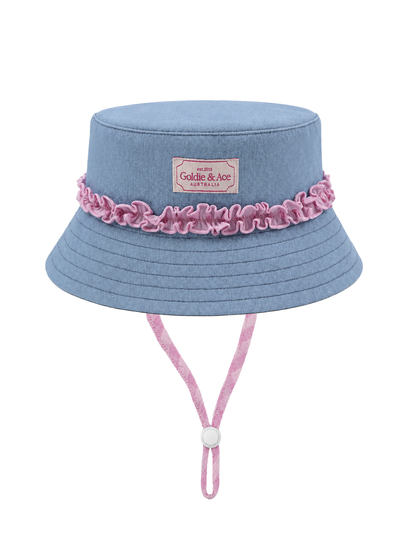 Chambray Frill Bucket Hat