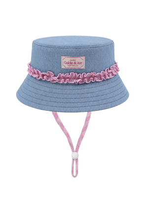 Chambray Frill Bucket Hat