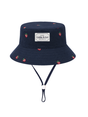 Mini Strawberry Embroidered Bucket Hat