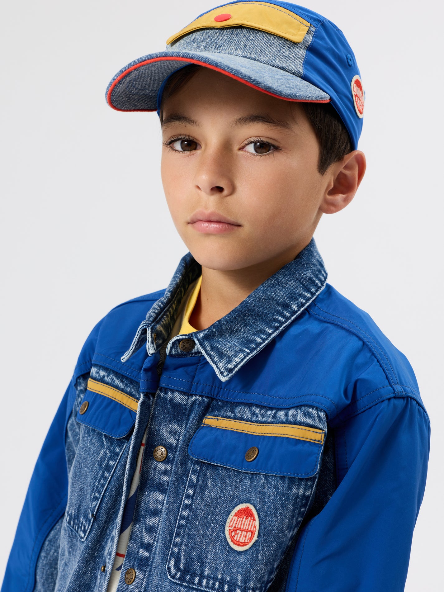 Colour Block Denim Set