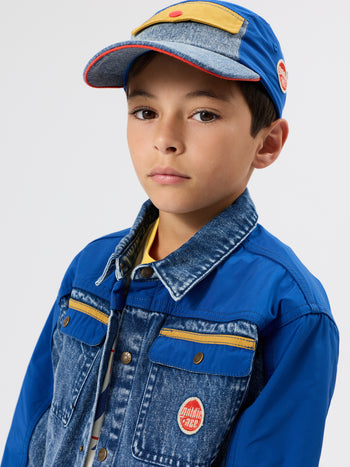 Colour Block Denim Set