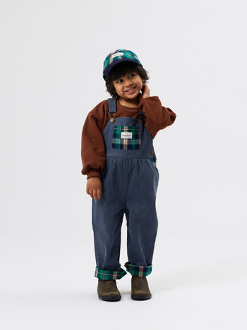 Austin Green Check Overalls