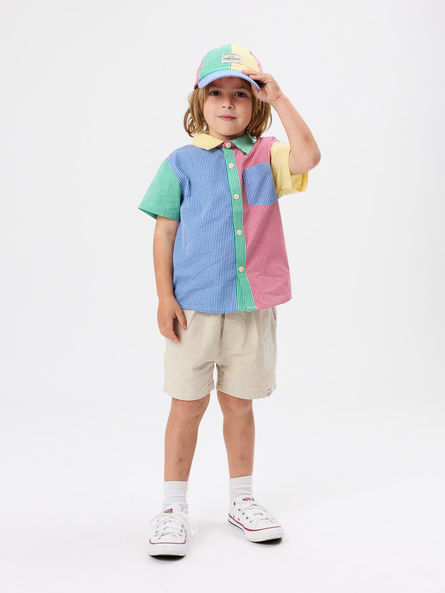 Gingham Colour Block Holiday Shirt