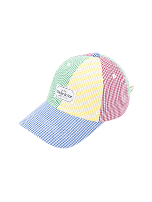 Gingham Colour Block Cap