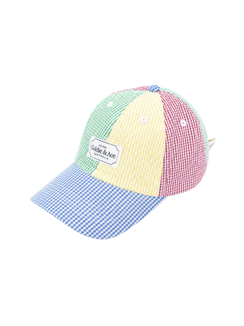 Gingham Colour Block Cap