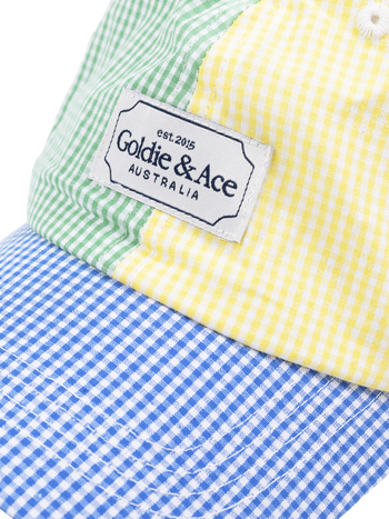 Gingham Colour Block Cap