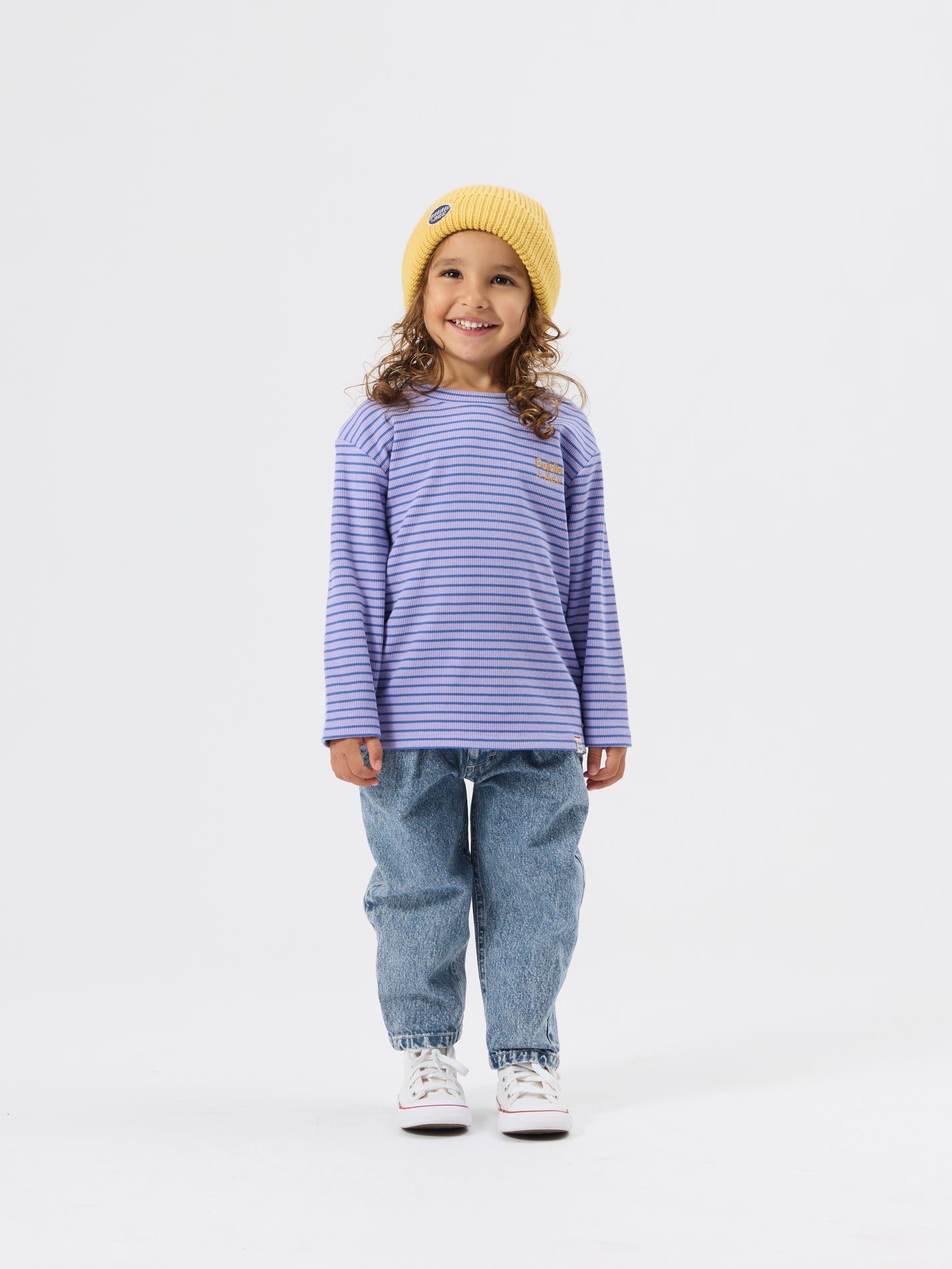 Essential Stripe Rib Top Purple