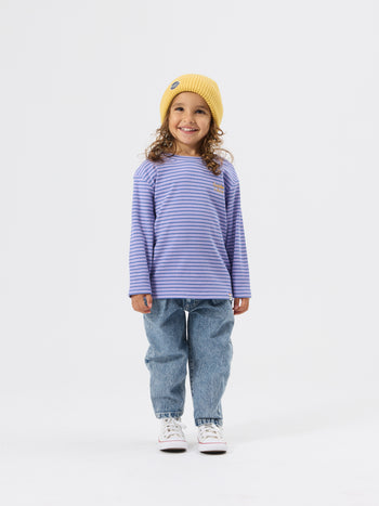Essential Stripe Rib Top Purple