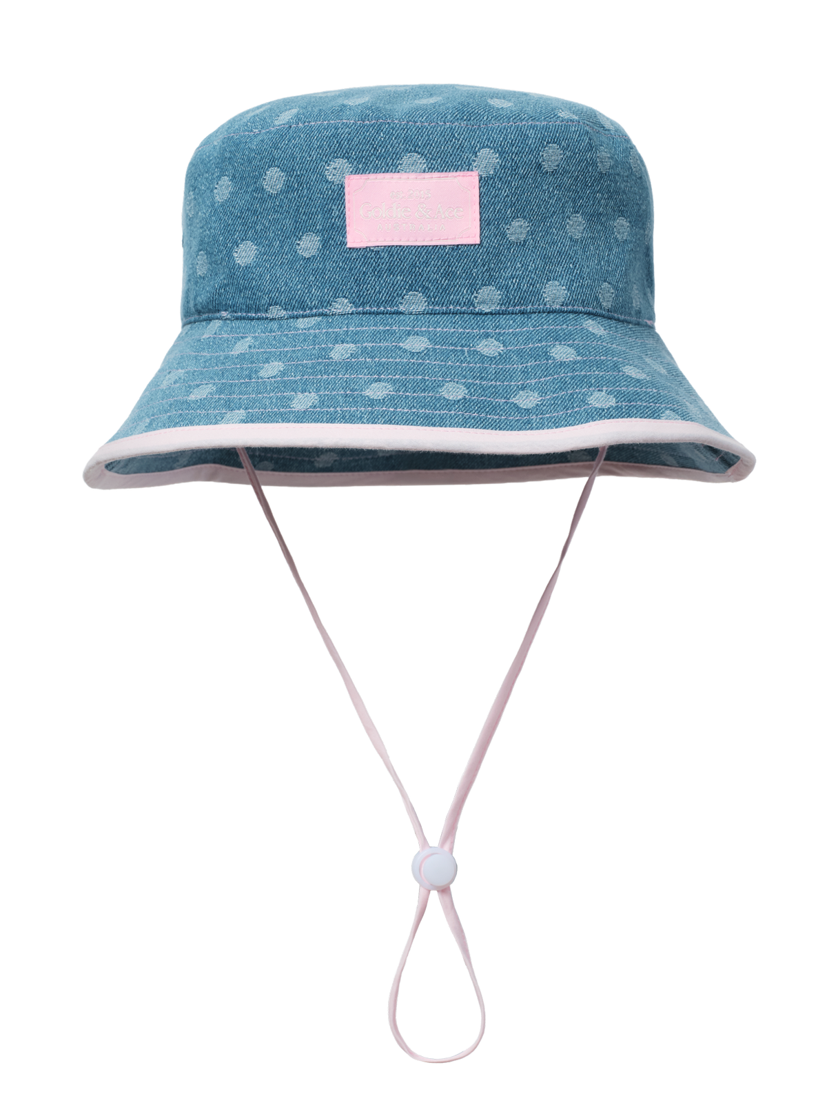 Spotty Denim Bucket Hat