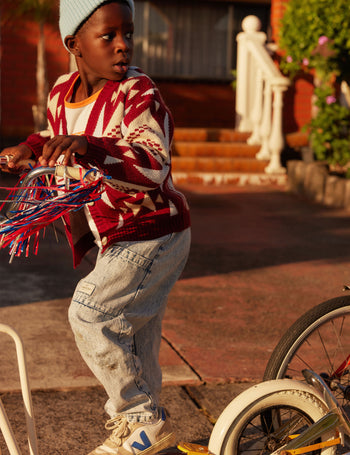 Banjo Knit Cardigan Brick