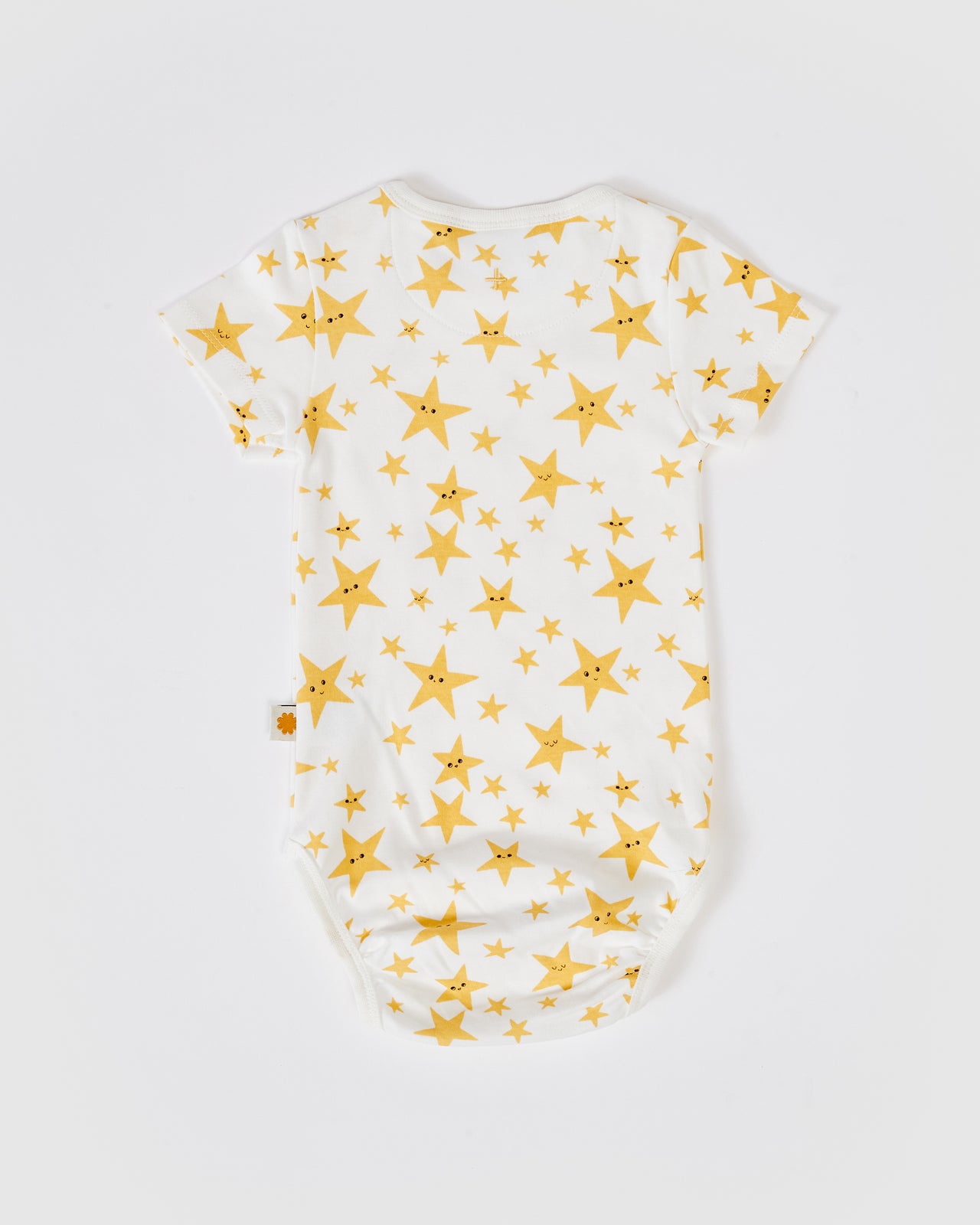 Oliver Star Short Sleeve Bodysuit White